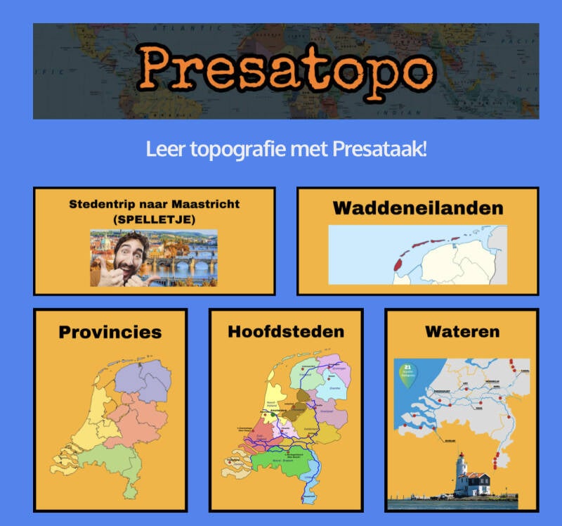 Screenshot van Presatopo - Topografie oefenen