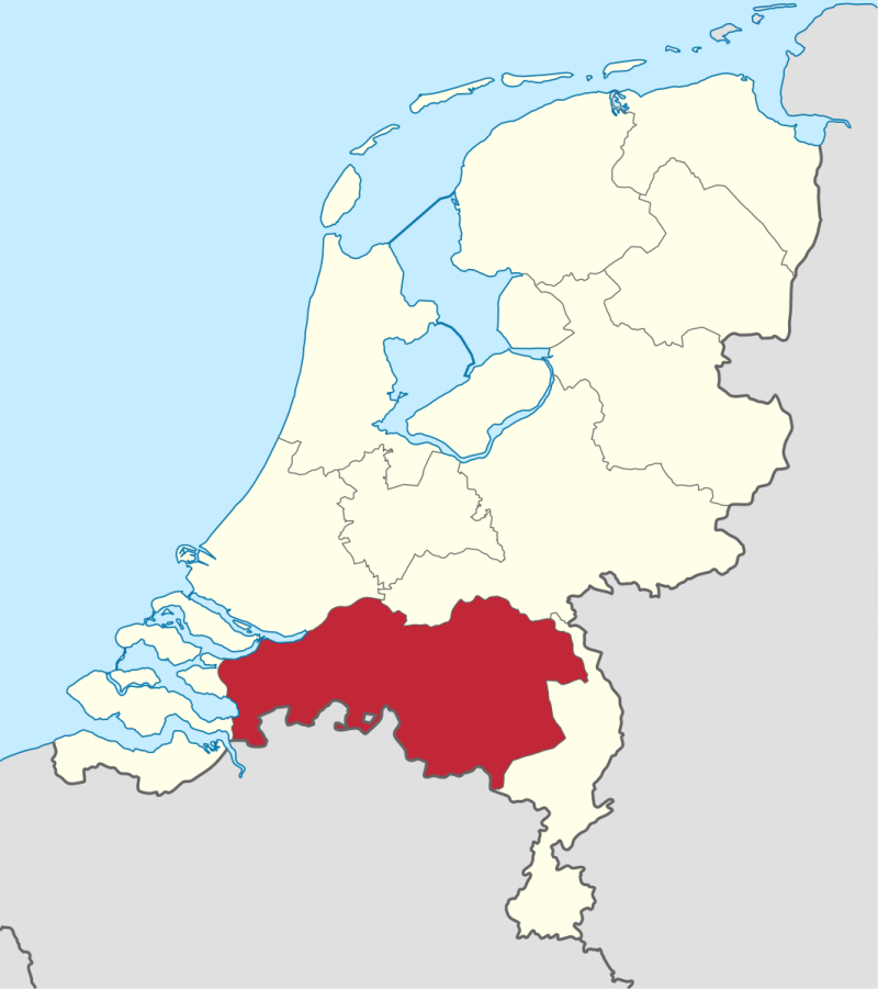 Plaatje van Wikipedia van Noord-Brabant