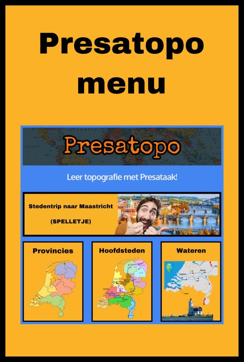 Presatopo menu