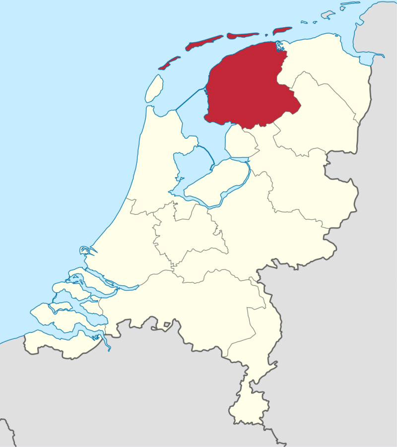 Plaatje van Wikipedia van Friesland
