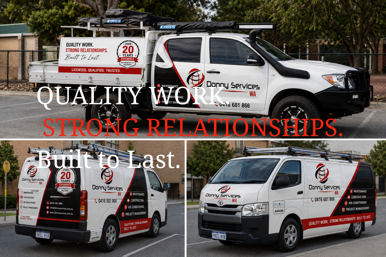 QUALITY WORK. STRONG RELATIONSHIPS. Built to Last.