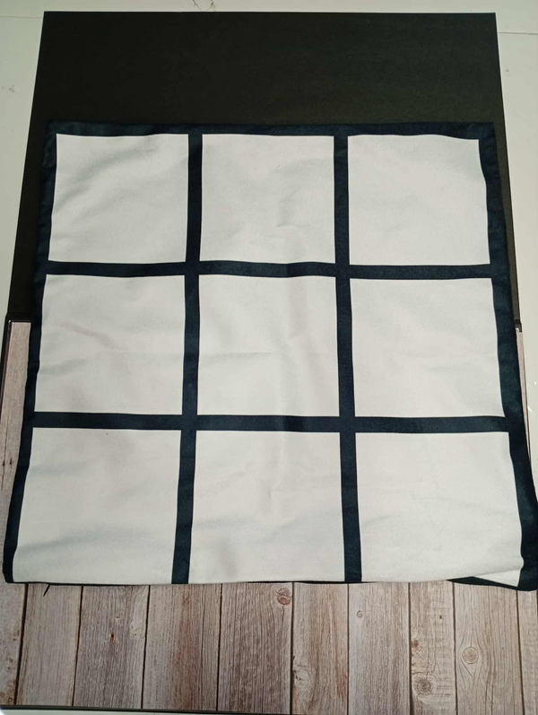 Housse coussin noir velours