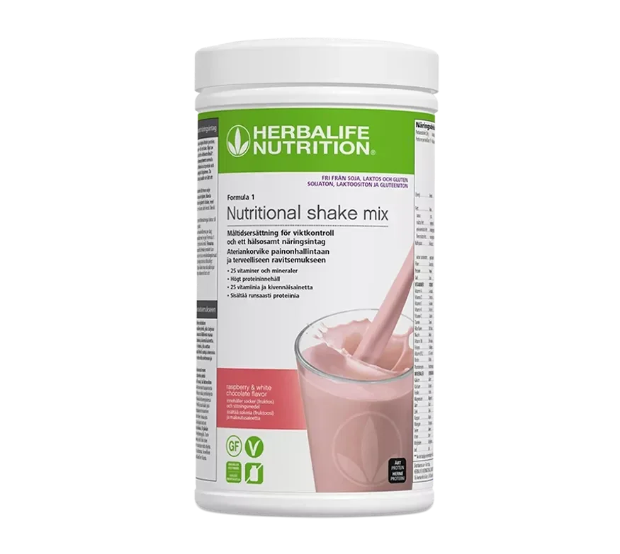 Herbalife Formula 1  Hallon o vit choklad 550 gram 21 portioner