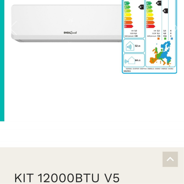 Climatizzatore digiquest 12000btu