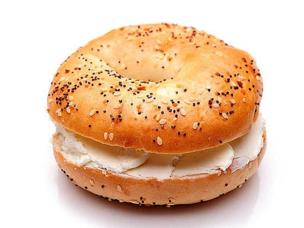 Bagel banaan jam pindakaas