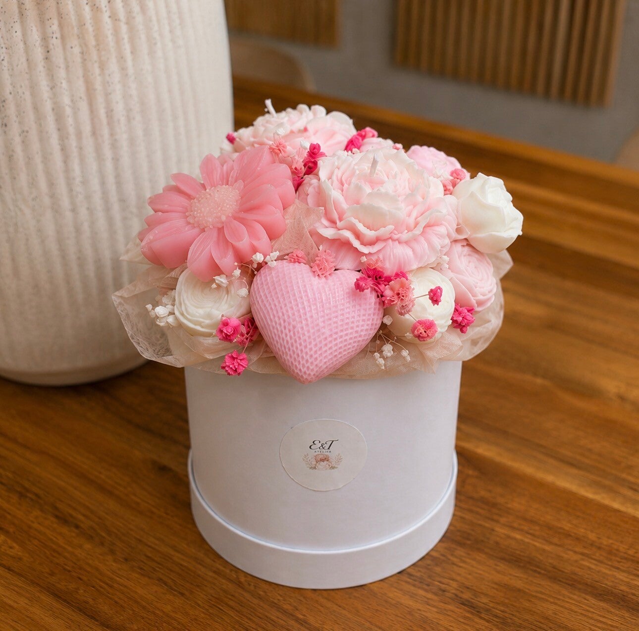 Blossom Heart Duftkerzen Bouquet (S)