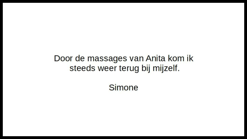 referentie Dansage ontspannigsmassage op muziek. Ik kom steeds weer terug bij mezelf. Massagepraktijk in het nu Schagen