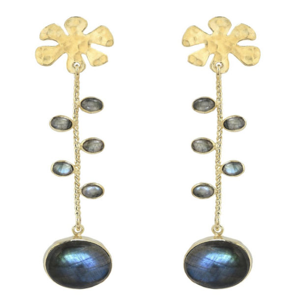 The Acanthus - Labradorite | Christine Bekaert earring