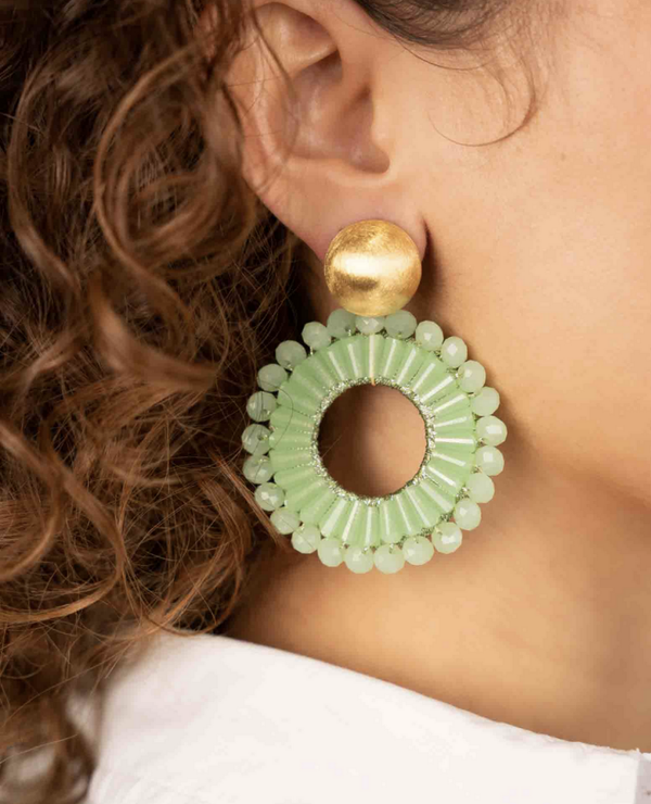 Lime Oorbellen Ann-Mary Cirkel | LOTT.gioielli