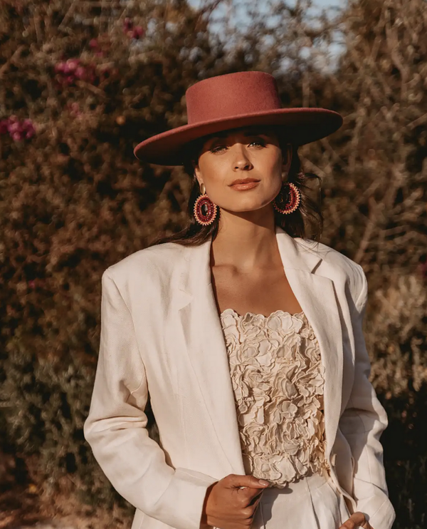 Liver Dust Oorbellen Jamie Filled Oval 3 Ringen met Steen L | LOTT.gioielli