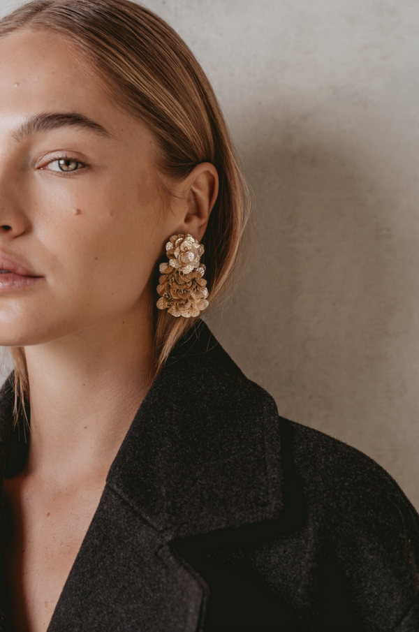 Hammered Flower Waterfall S | LOTT.gioielli earring