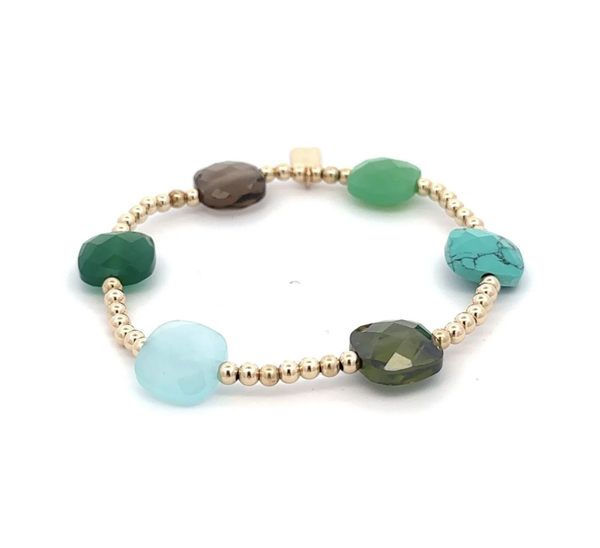 PS 6 mix green gold coloured | PScallme bracelet