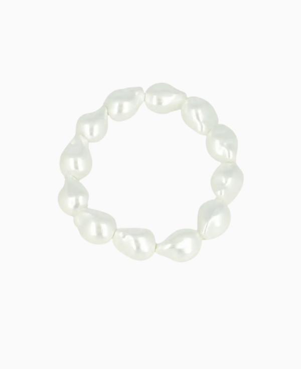 Witte Armband M Parels Irregular | LOTT.gioielli bracelet