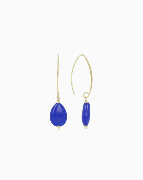 Blauwe Oorbellen Mina Drop S | LOTT.gioielli earring