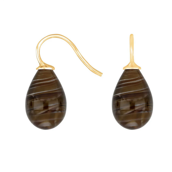 Bohemian quartz glass | Heide H. earrings