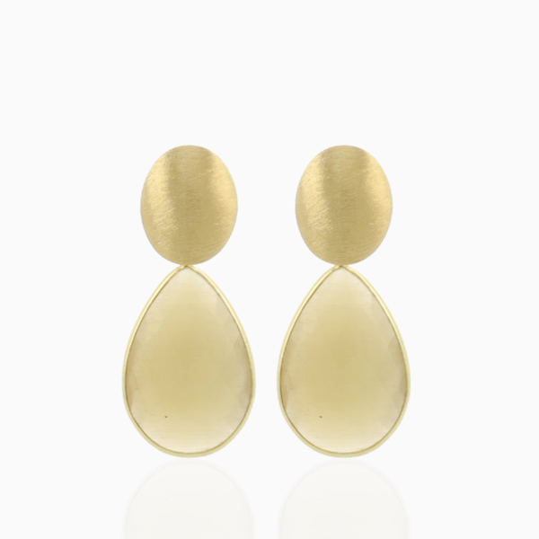 Beige Oorbellen Framed Drop L Rae | LOTT.gioielli earrings