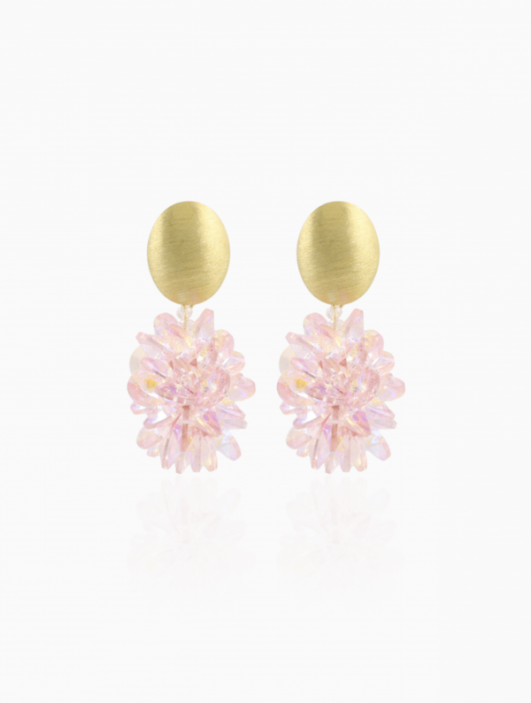 Pink Holo Oorbellen Sam Crystal Sequins | LOTT.gioielli earring