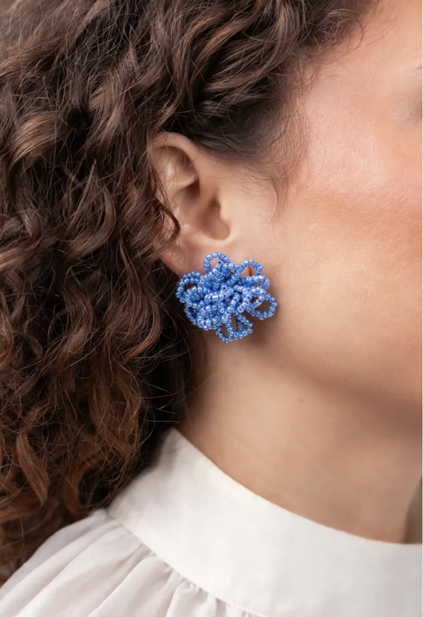Blauwe Oorbellen Knotted Earring S Maerle | LOTT.gioielli earring