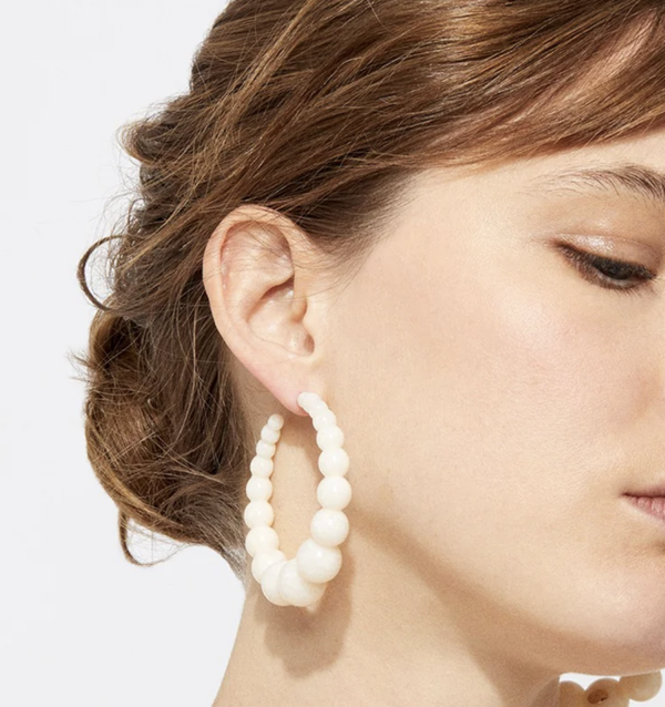 Andy Acetate hoop Large | GAS Byoux earring
