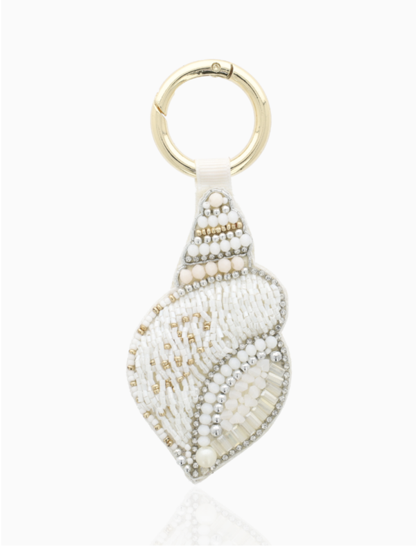 White Key Chain Shell Small | LOTT.gioielli