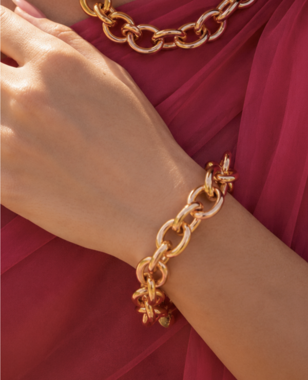 Alessia - CLA Bracelet Cable M - Soft Gold | LOTT.gioielli bracelet