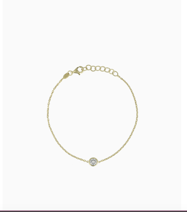 Goudkleurige Armband Judith Framed round Crystal | LOTT.gioielli bracelet