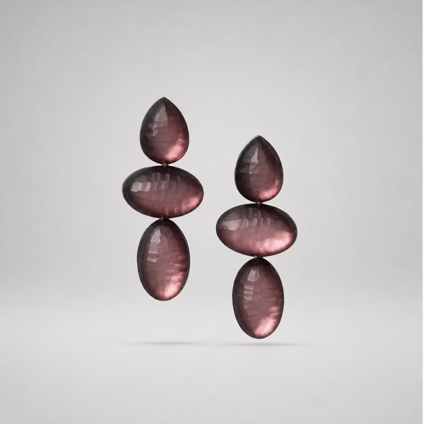 Blaze bordeaux | LAURENCE DELVALLEZ earring