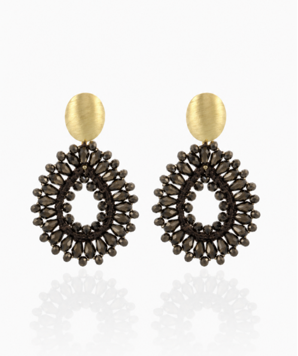 Robin Drop Crystal S Metallic Brown | LOTT.gioielli earring