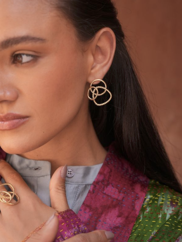 The Helix Large Studs | Christine Bekaert earring