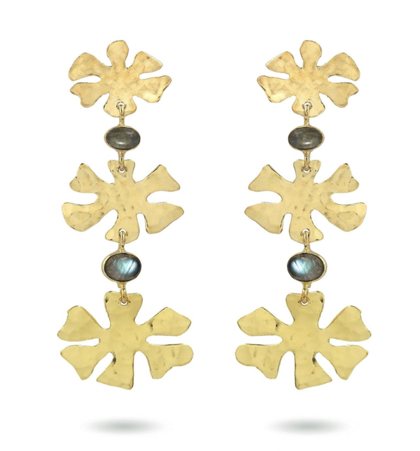 The Lagoon Earrings - Labradorite | Christiene Bekaert earring