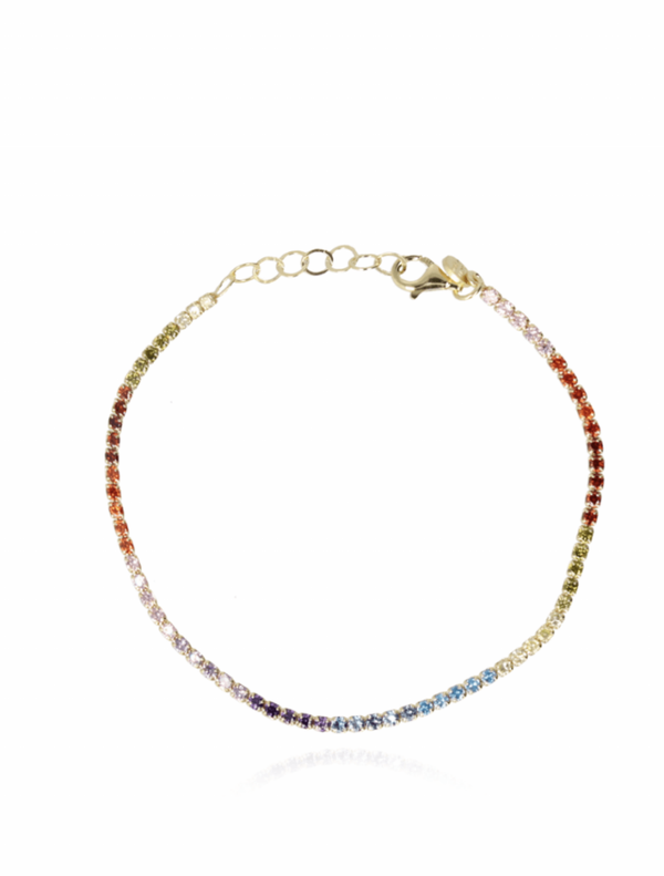 Regenboog Tennis Armband | LOTT.gioielli