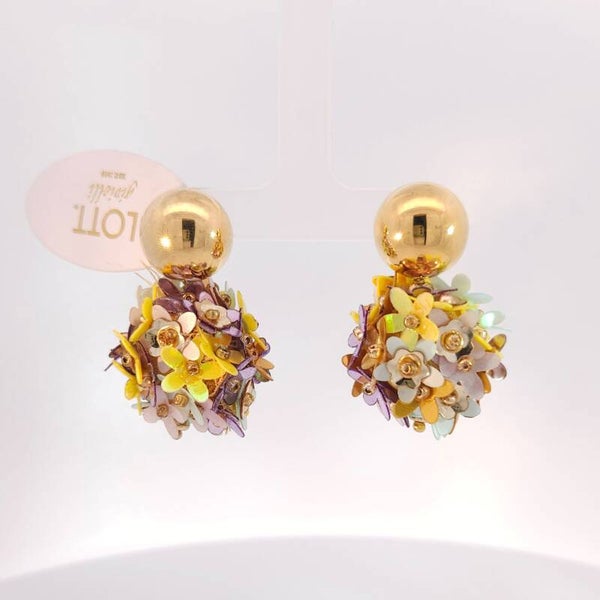 Daisy flower Globe Oorbellen S multicolor | LOTT. gioielli earrings