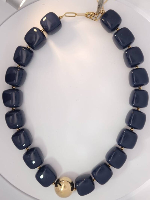 Laios necklace Dark Blue | ZAG Bijoux necklace