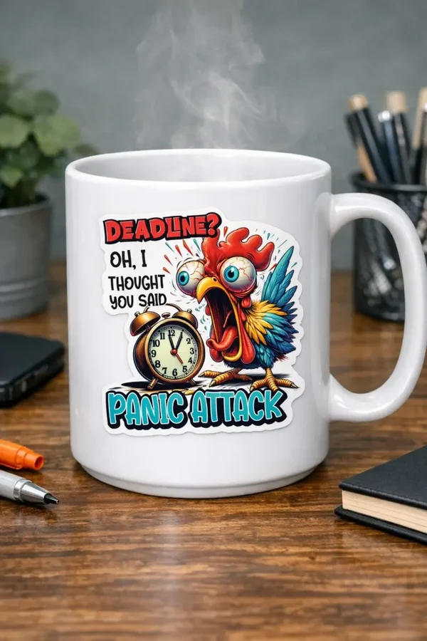 I thought you said Panic Attack Funny Sticker