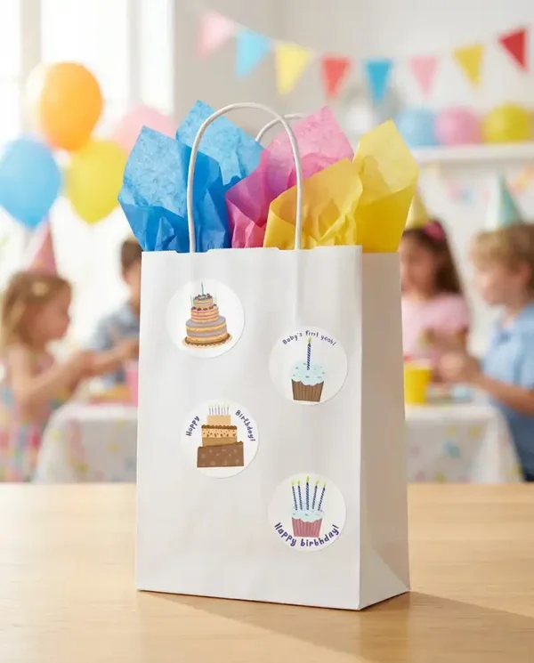 Birthday Cakes Stickers Set