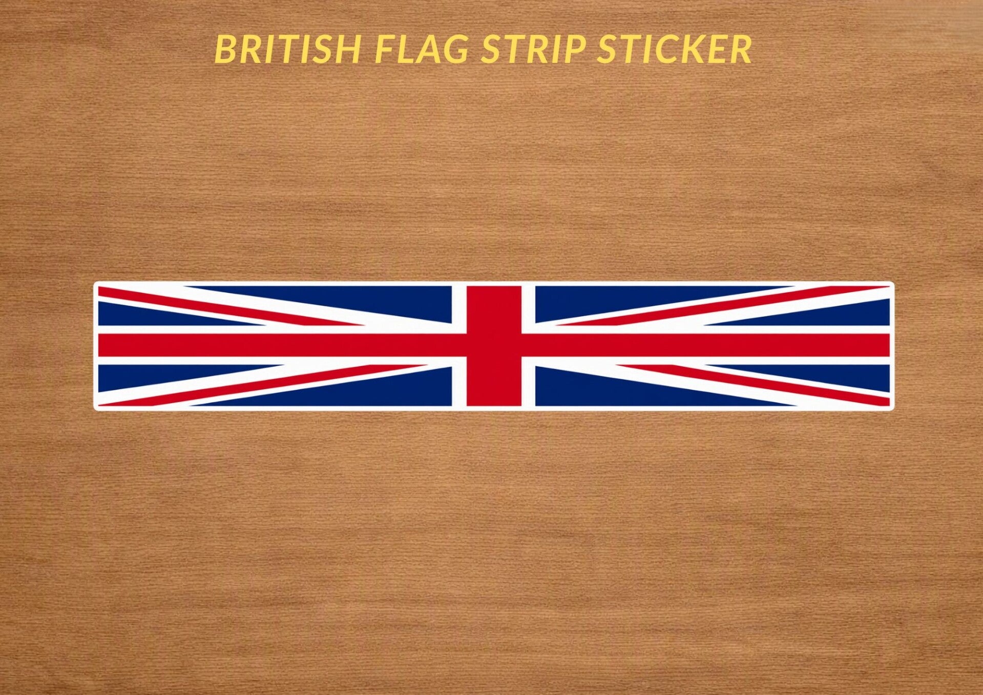 British Flag Strip Sticker