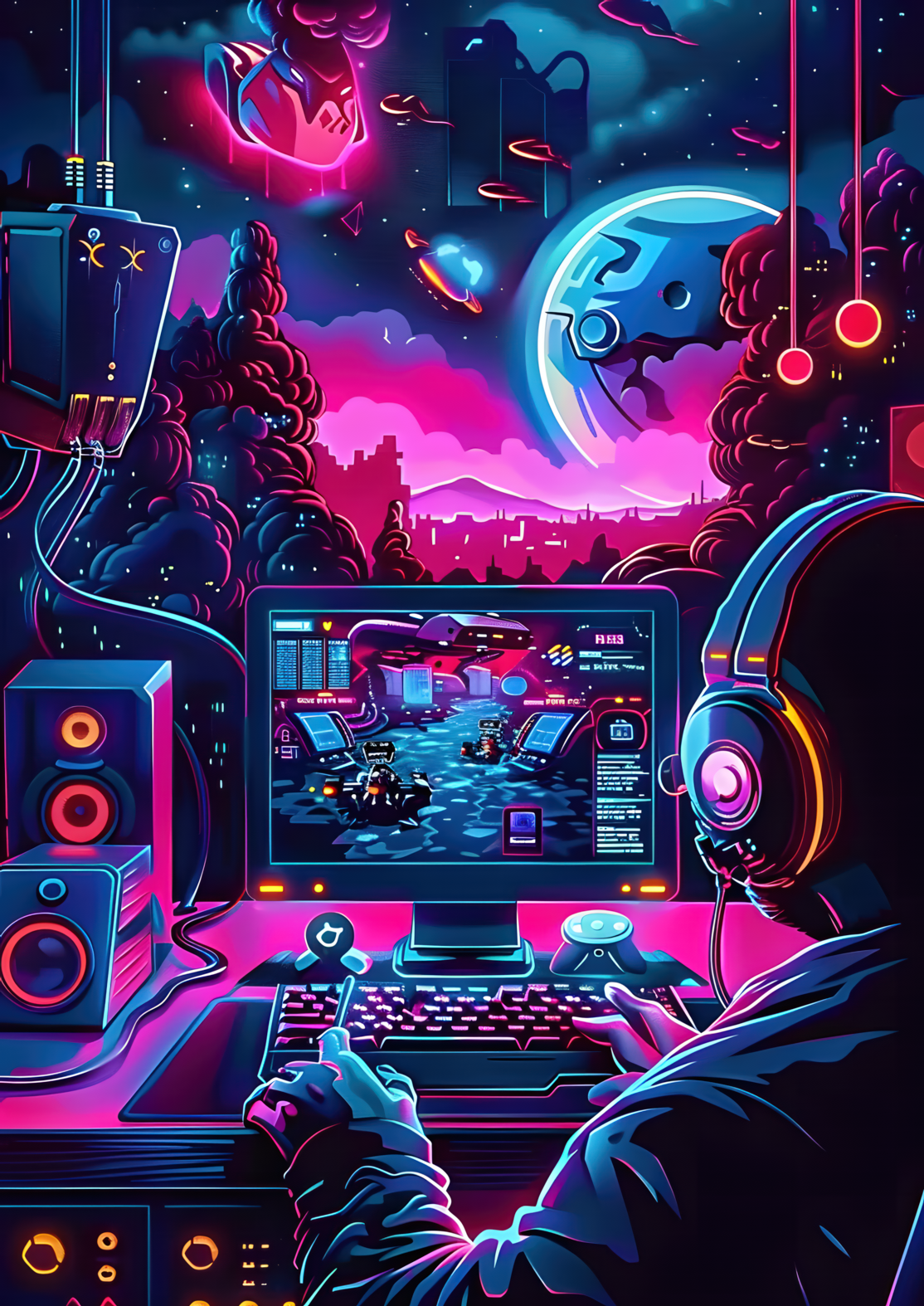 Cyber Gaming Universe Poster