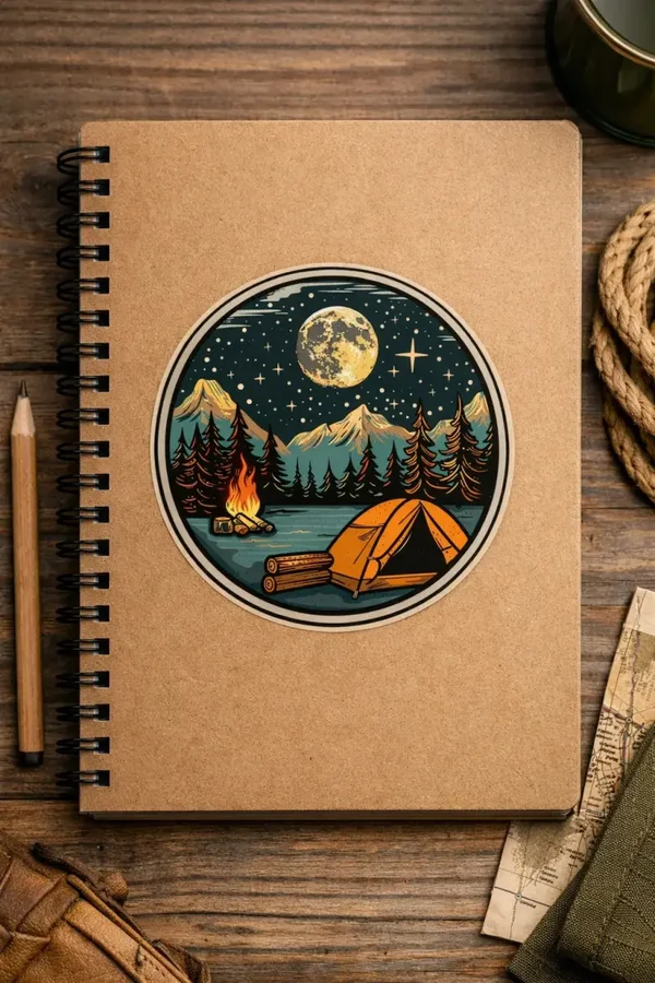 Night Camp Sticker