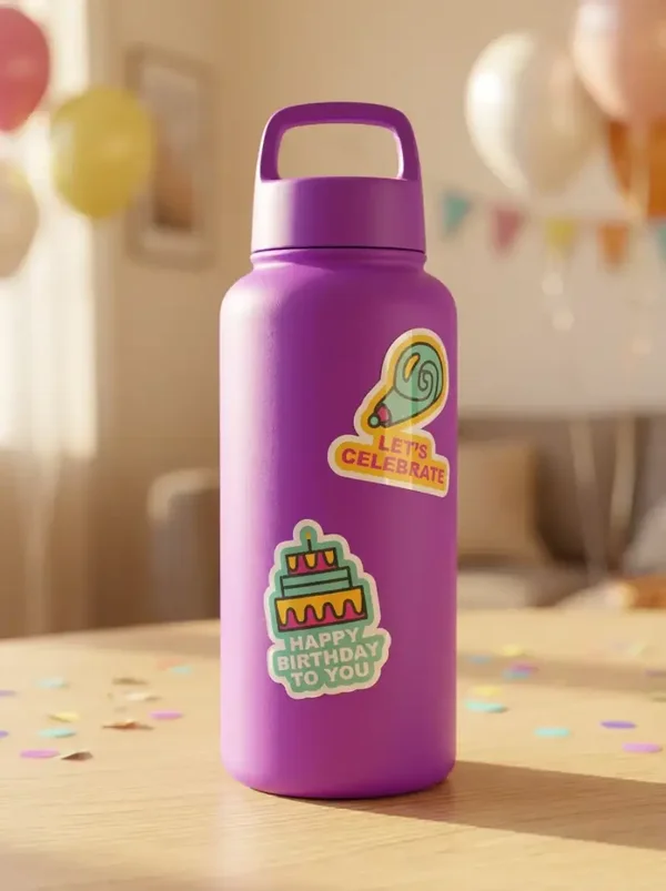 Happy Birthday Labels Set