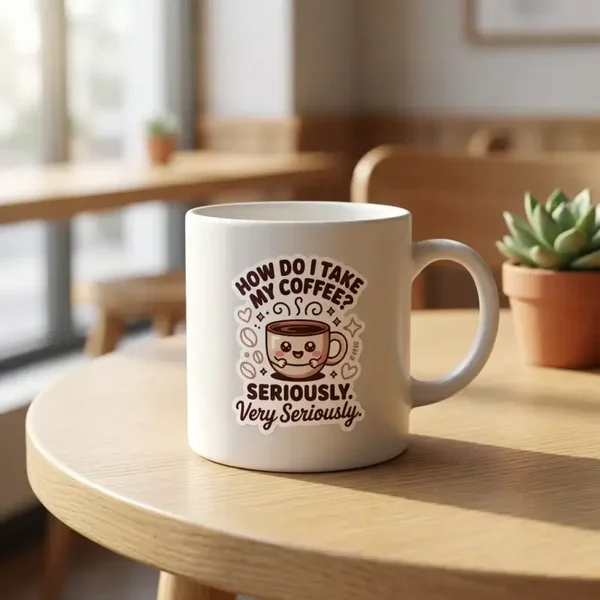 How Do I Take My Coffee Sticker
