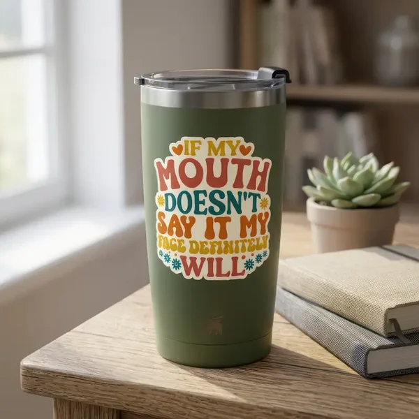 If My Mouth Doesn't Say It Sticker