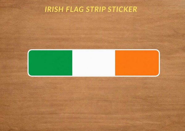 Irish Flag Strip Sticker