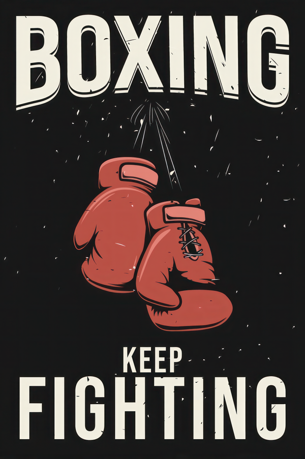 Boxing – Keep Fighting Motivational Poster