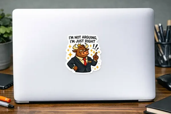 I'm Just Right Funny Sticker
