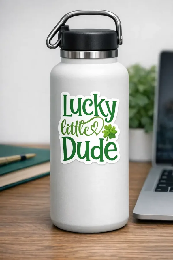 Lucky Little Dude Sticker