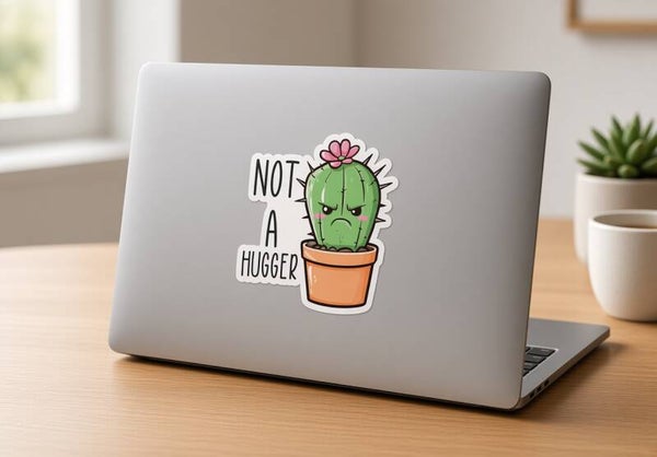 Not A Hugger Sticker