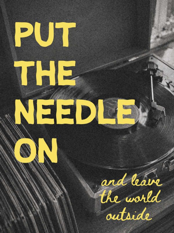 Put the Needle On – Vinyl Record Music Poster