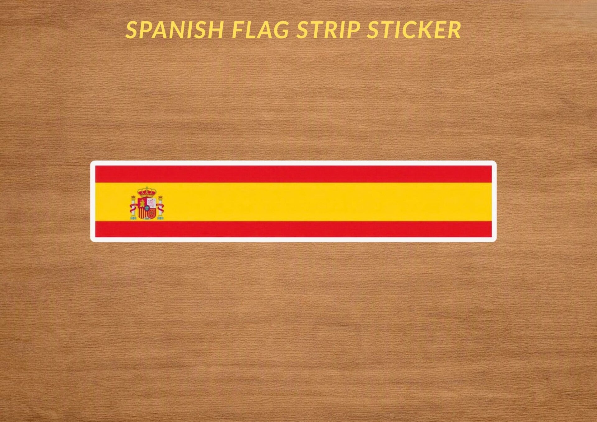 Spanish Flag Strip Sticker