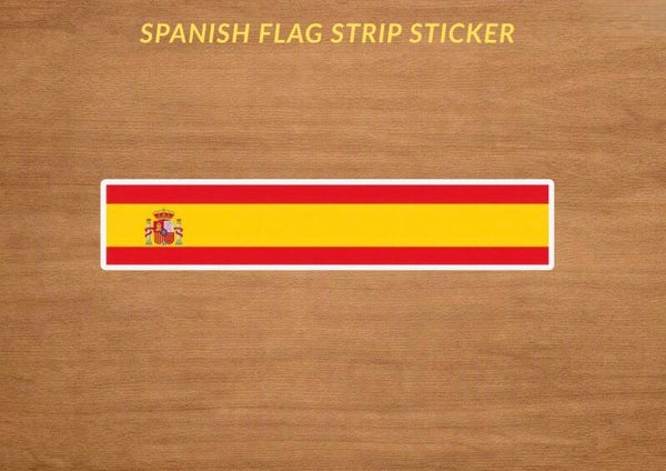 Spanish Flag Strip Sticker