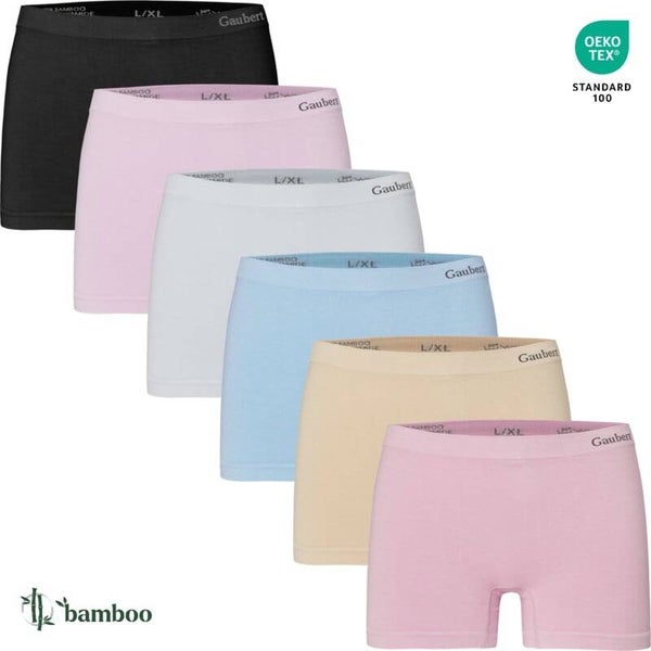 Gaubert naadloze bamboe dames boxershorts 6-pack